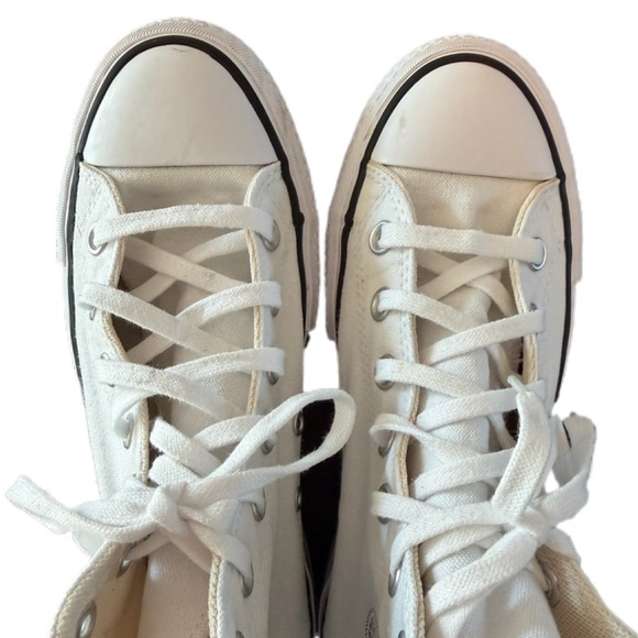 Converse Chuck Taylor All Star Lift Platform Canvas High Top Women’s 6.5 White - Picture 4 of 15